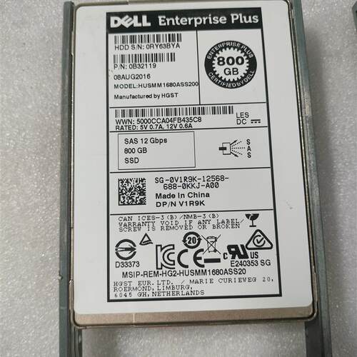 戴尔 V1R9K Dell Compellent 800GB 固态 2.5   12Gbps SAS SSD