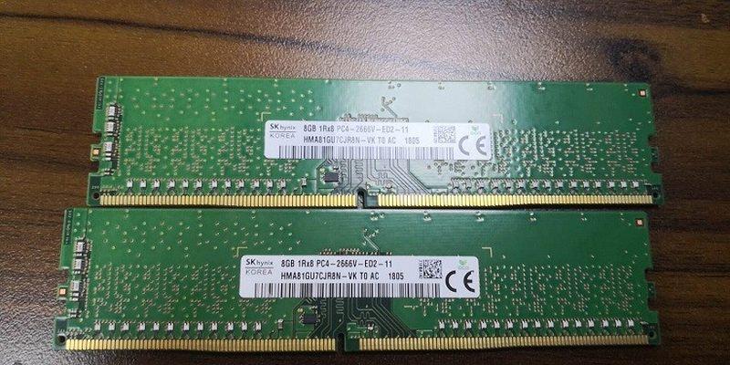 SK海力士 8G 1RX8 PC4-2666V-ED2 ECC DDR4纯ECC服务器内存UDIMM