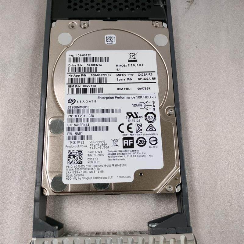 NetApp X423A-R5 SP-423A-R5 108-00222 00V7529 00V7528硬盘900G