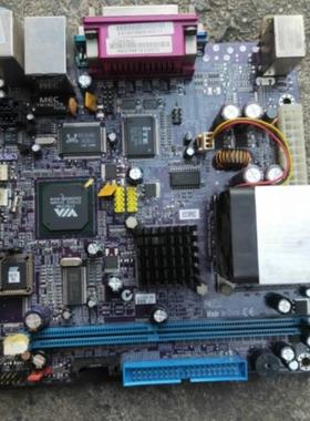 精英C3VCM2 C3VCM6-800m/1G集成CPU台式电脑工控机ITX迷你主板