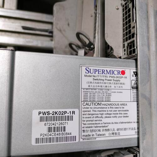 超微服务器电源PWS-2K02P-1R 2000W超稳定大功率主机供电系统现货