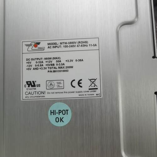 新 ZIPPY 电源 MTW-5660V 660W 工控机电源模块 现货成色新议价