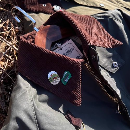 油蜡帆布钓鱼夹克Spey Jacket翻领短款廓形猎装外套