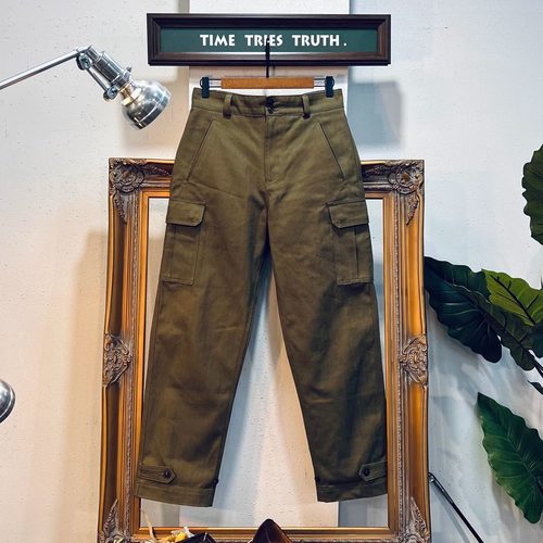 直筒长款M47刺度工装裤复古