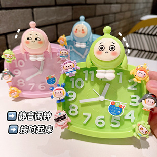 蛋仔派对闹钟可爱动漫周边儿童卧室桌面时钟学生专用起床神器闹铃