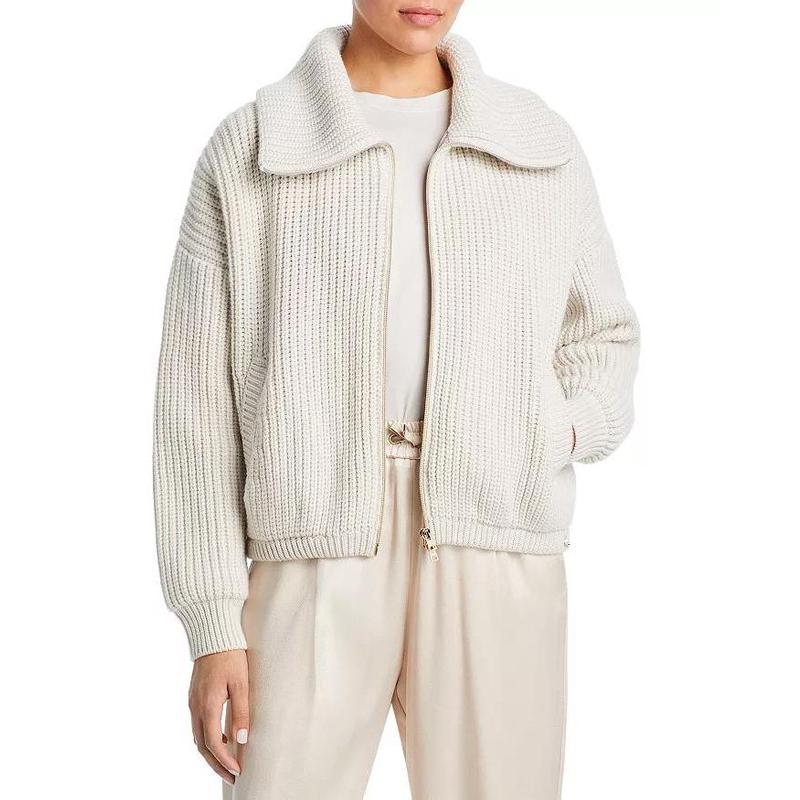 Eileen Fisher Cashmere女美国代购23热销专柜白色时尚百搭短外套