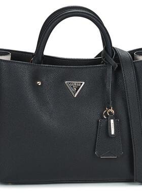 GUESS单肩包女士大容量便携实用优雅黑色时尚经典百搭通勤休闲