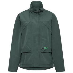 代购Jack wolfskin狼爪女士冲锋衣防风防水透气户外夹克立领