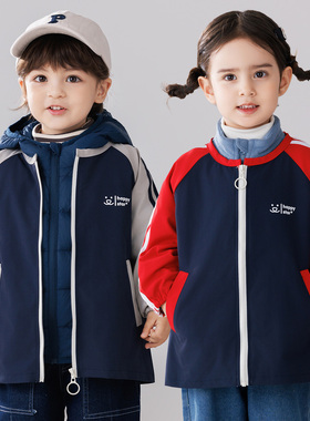 儿童防水罩衣长袖画画围裙羽绒服防脏护衣小孩吃饭围兜反穿衣秋冬