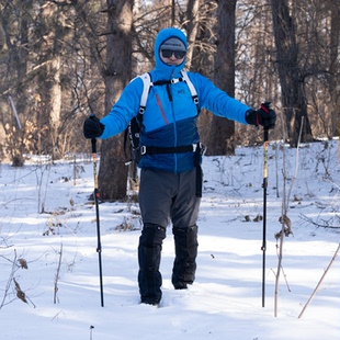 LUCKSTONE雪骑者过膝加长雪套溯溪爬山防泥防雪防沙加绒护腿套