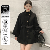 BULE蓝色星球冬季 白鸭绒 2026保暖内胆加厚呢子大衣毛呢外套女