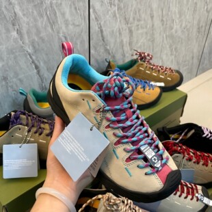 跨境原单松紧带徒步防滑耐磨轻便登山反绒皮专业户外大码45男女鞋