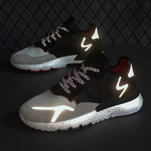 莆田鞋3M夜行者3代头层减震训练晨跑跑步鞋健身房真爆米花男女鞋