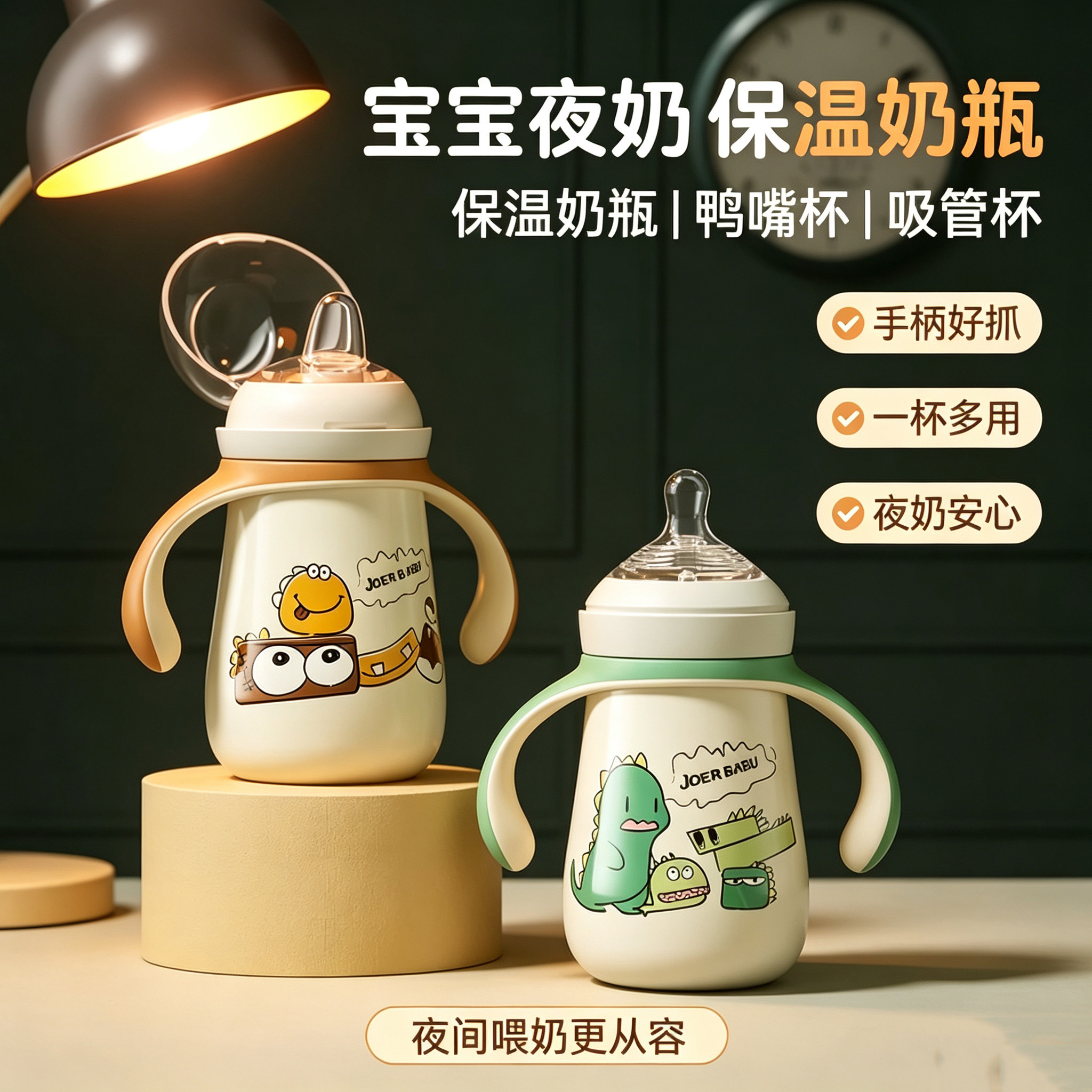 保温奶瓶新生儿保温杯夜奶神器