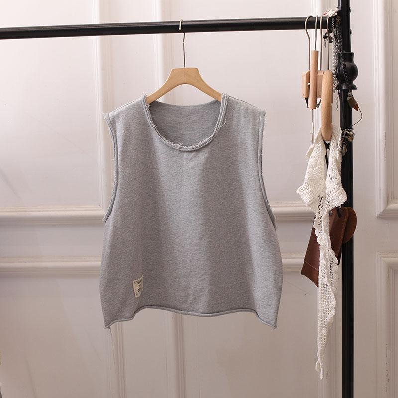 日系复古马甲女叠穿宽松大码