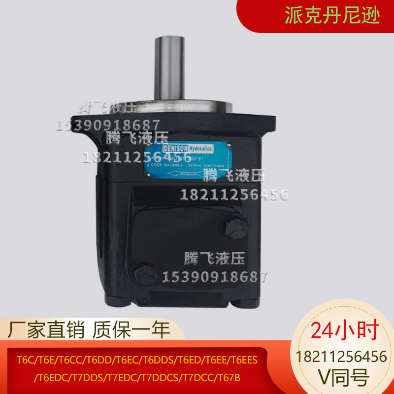 进丹尼逊叶片泵T6D 038 2R01 B1/T7DS派克高压压铸机液压油泵电动