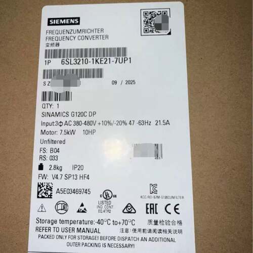 可维修正品6SL3210-1KE21-7UP1西门子正议价
