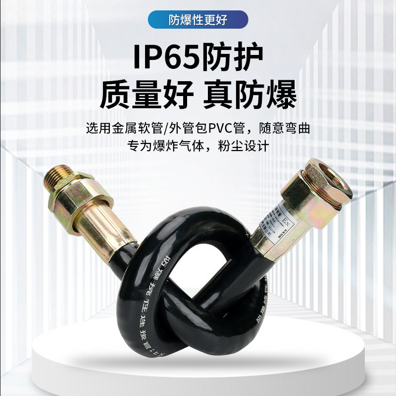 BNG防爆挠性管防爆软管挠性连接管防爆电缆穿线管4/6分接线绕线管