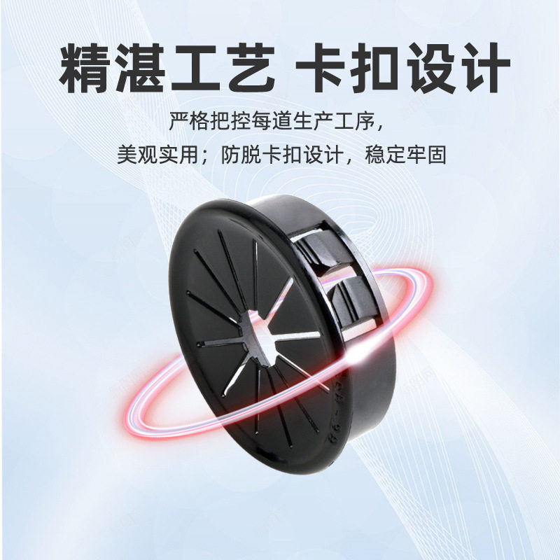 塑料梅花型护线套RSB尼龙扣式线束圈花瓣形保护环卡电线出线孔塞
