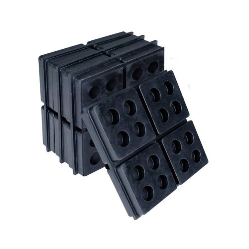 4“X 4”X 3/4“重型华夫格隔振垫用暖通空空气压缩机防震橡胶垫