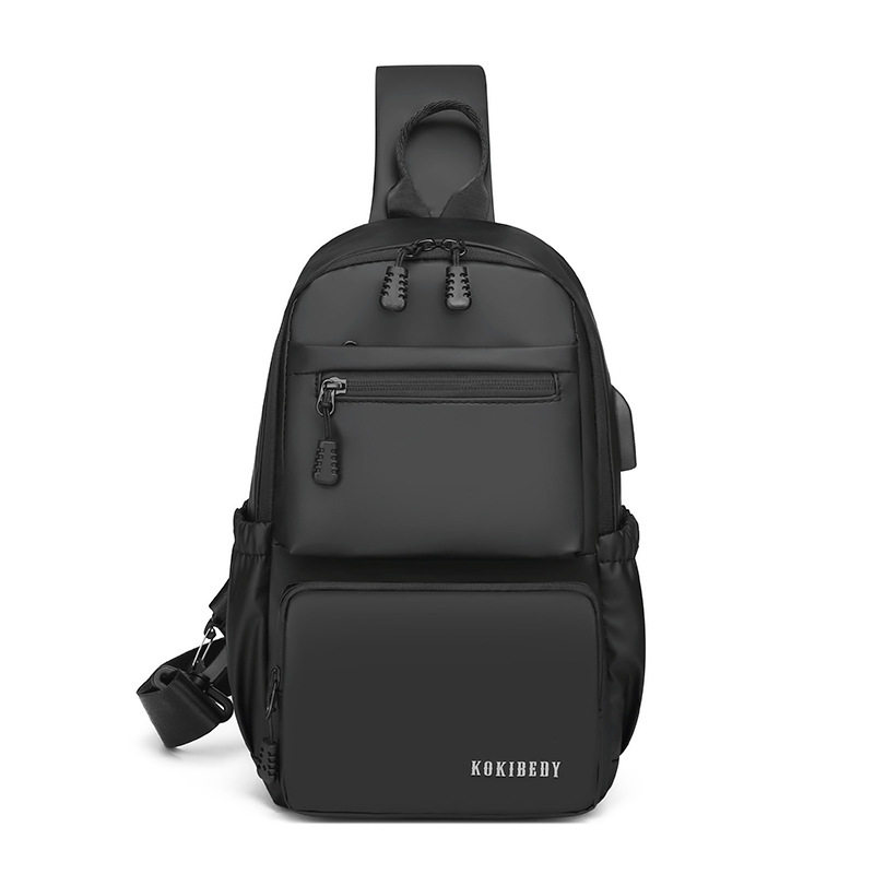 休闲户外男胸包短途旅游斜肩小挎包胸前背包适用于放8寸ipad平板