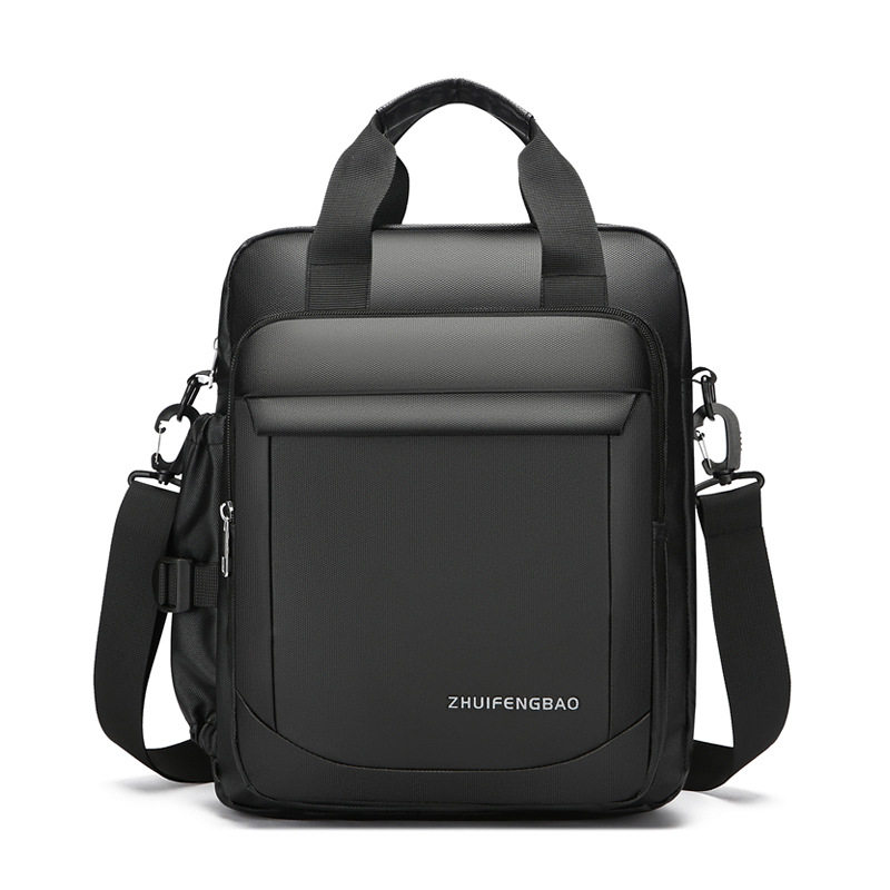 户外出行旅游手提斜挎包大容量商务公文包出门旅行便携放平板电脑