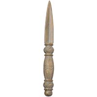 Natural jade sandalwood, green sandalwood, vajra, hand-carved wooden ornaments, handcrafted handles, sandalwood solid wood cultural and artistic collectibles thumbnail 5