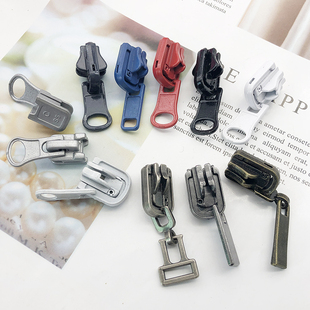 5号树脂拉头旋转双面金属用拉链头两面穿外套拉链带锁不滑动拉锁