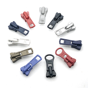 YKK专用拉头 羽绒服夹克黑色拉链头彩色拉链 5号树脂拉链拉锁头