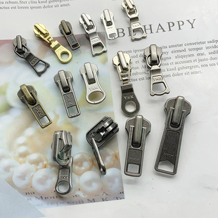 正品 5号金属3号8号拉链头子 YKK双面旋转拉头两面穿外套拉锁头