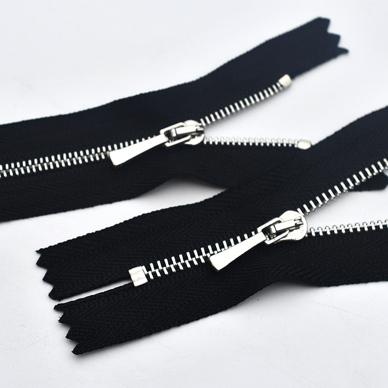 1号2号闭尾欧款细牙金属拉链娃娃衣毛衣特殊服饰拉锁头拉链码装