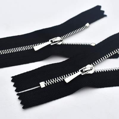 1号2号闭尾欧款细牙金属拉链娃娃衣毛衣特殊服饰拉锁头拉链码装