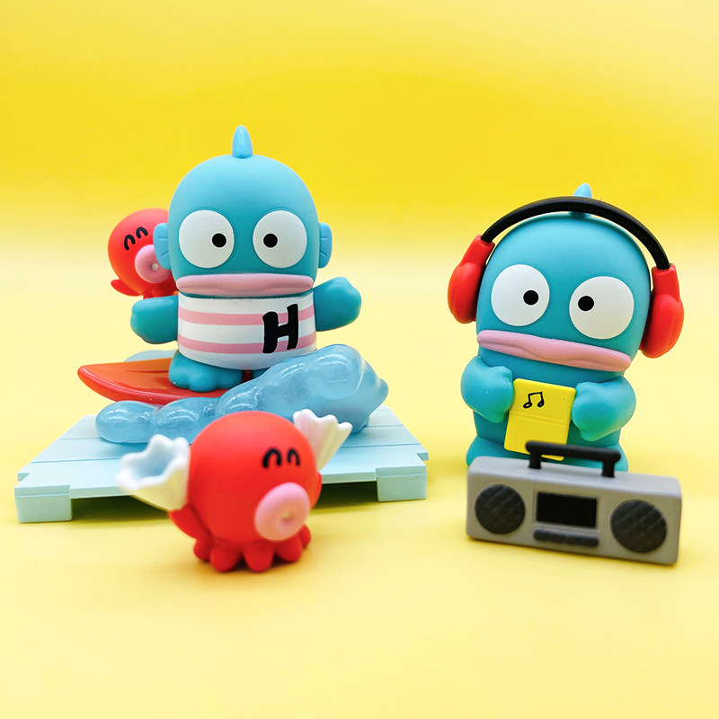 三丽鸥丑鱼汉顿无忧生活盲盒Hangyodon手办人鱼公仔收藏摆件礼物