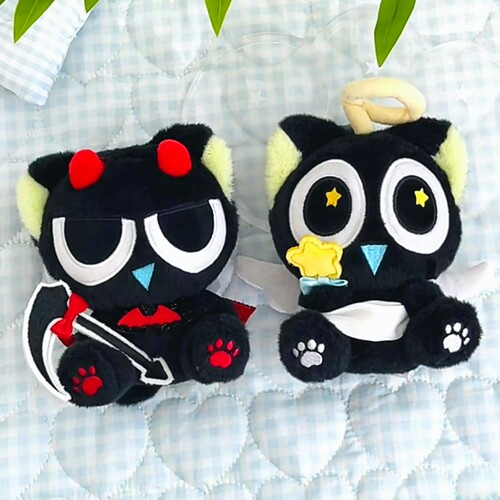 罗小黑天使&恶魔系列毛绒挂件