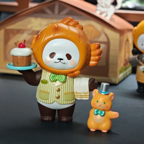 正版 白熊百货Bear Coffee Club熊熊咖啡屋系列盲盒公仔潮玩手办