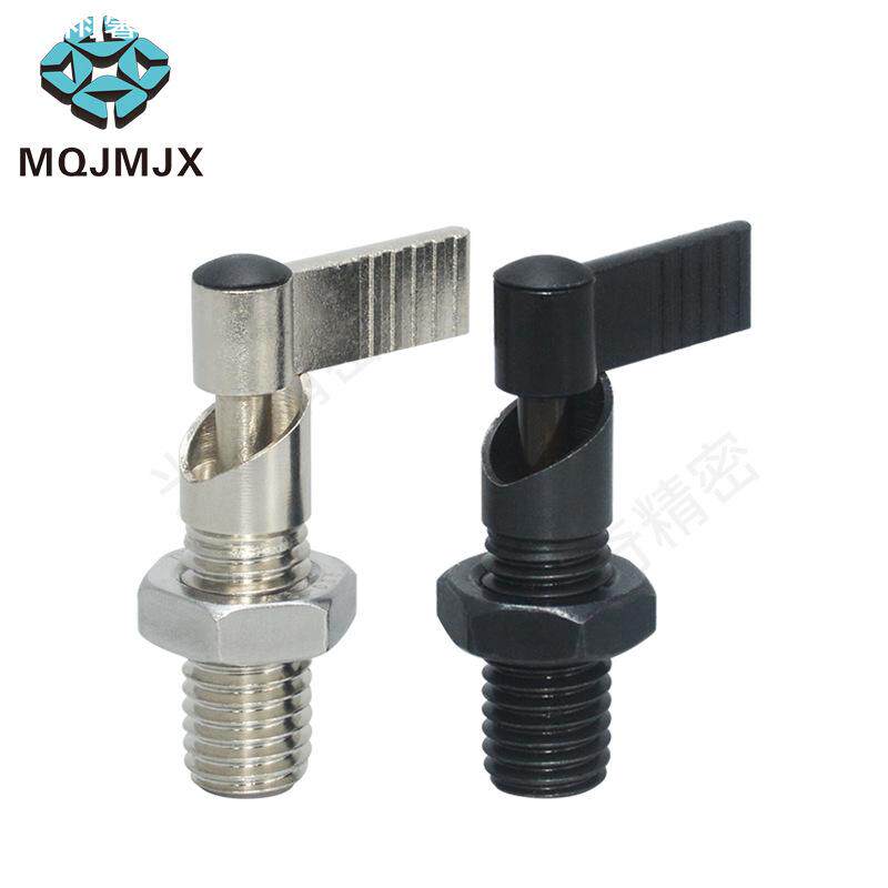 PMXRB10 PMXRM12旋钮柱塞粗牙把手型固定插销L型分度销弹簧定位销