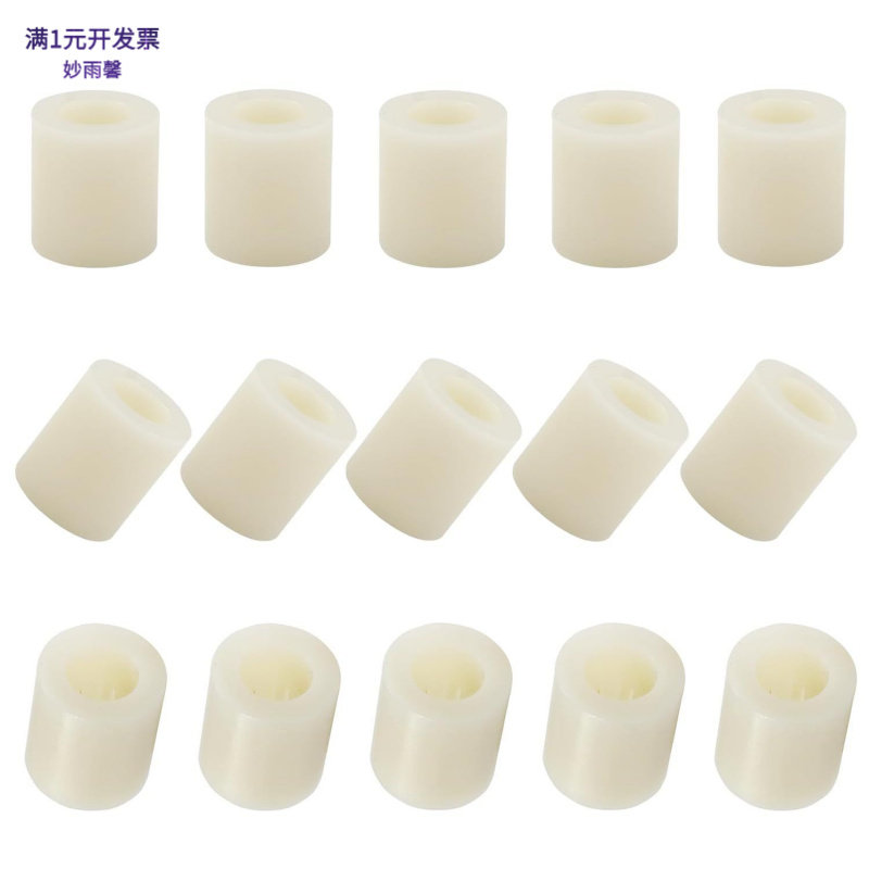 白色ABS直通隔离柱圆形塑料空心