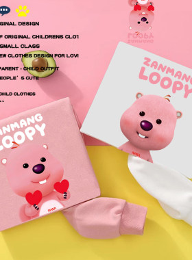 秋冬女童纯棉甜美露比loopy卫衣
