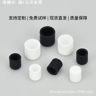 黑色橡胶套硅橡胶管帽耐高温硅胶帽子密封防撞喷涌套圆管末硅胶套
