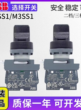 ABB二档三位置选择开关旋钮头M3SS1-M2SS1-M3SS2-10B-MCB M3SS5/4