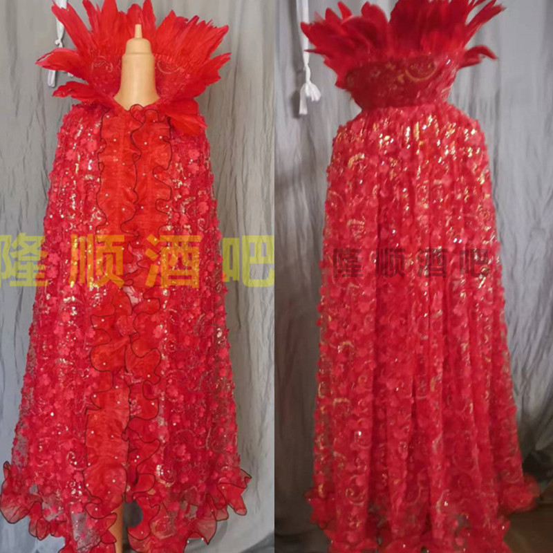 新款高档披风花场酒吧开业男女战万圣/圣诞/儿童节用