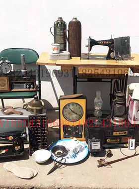 民谣集旧物连接木窗双开旧窗户电视钟表闹钟马灯收音机风扇电话机