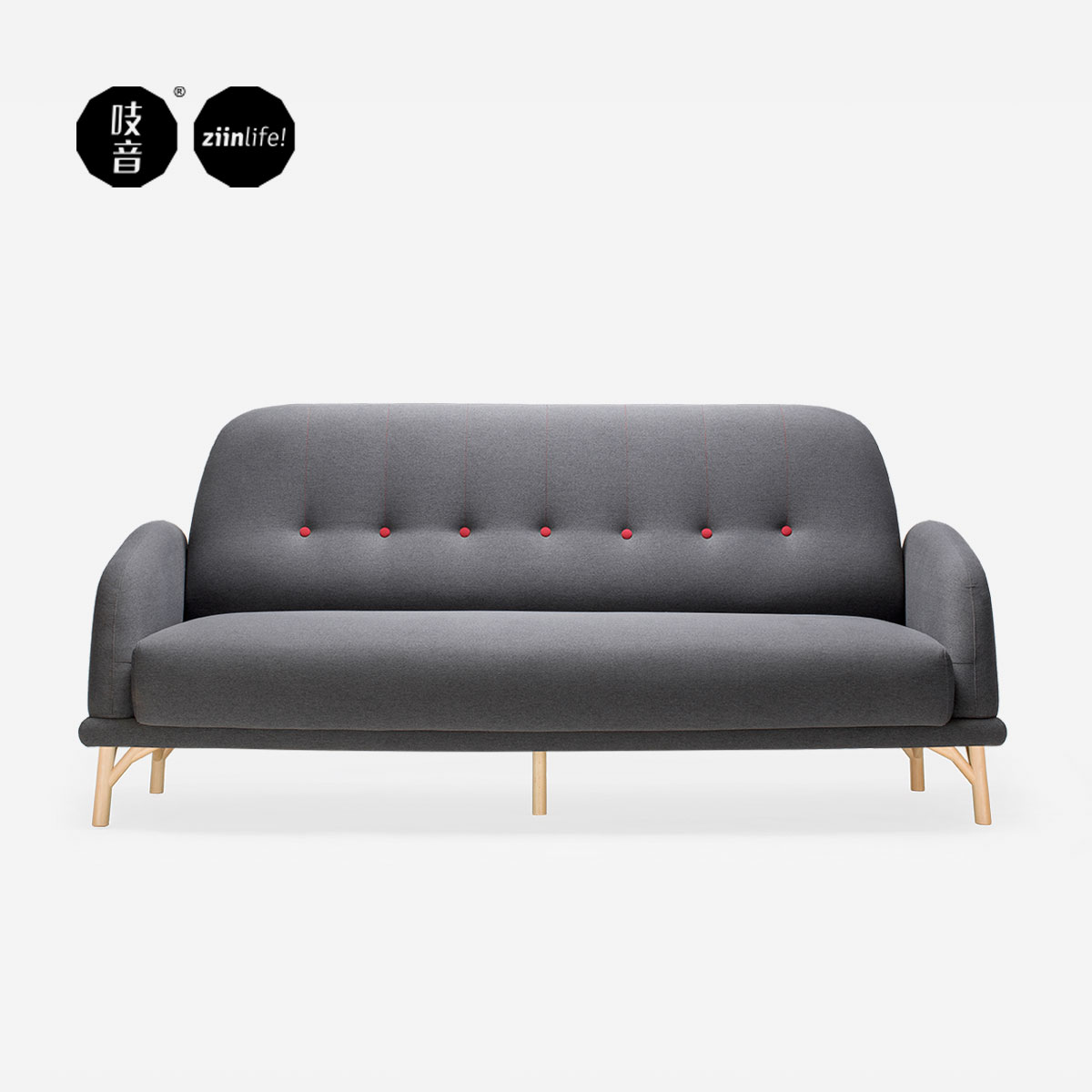 Playful Three-seat sofa Fabric art sofa Small apartment a living room Economic type Northern Europe Original designer furniturein the Residential furniture , Designer Furniture (NEW) , Sofa  category - from Buy2taobao.com to provide professional Taobao agent buy service