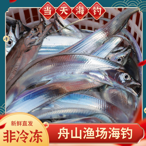 新鲜海钓带鱼东海舟山鲜活油带鱼大号小眼睛水产整条刀鱼1斤/条 - 封面