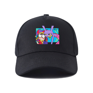 疯狂神奇马戏团联名鸭舌帽防晒帕姆尼同款卡通宽松棒球帽子男儿童