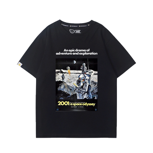 2001太空漫游斯坦利库布里克电影周边星际穿越短袖男女夏季T恤潮