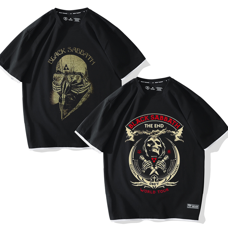 罗伯特唐尼黑色安息日短袖t恤