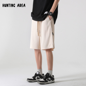 Hunting Area2023春季港风潮流百搭直筒宽松五分裤休闲短裤