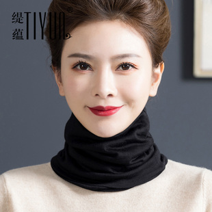 护脖套男秋冬双层保暖羊毛围巾女套头韩版假领子针织护颈椎小围脖