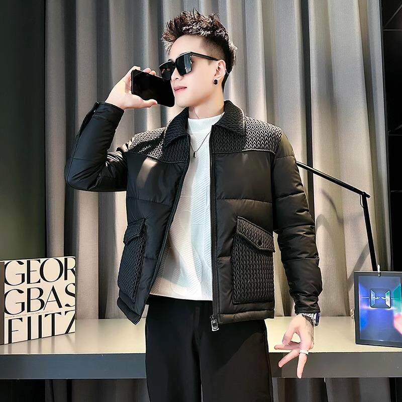 男士冬季棉服2024新款潮牌痞帅棉袄高级感男装上衣短款棉衣外套潮